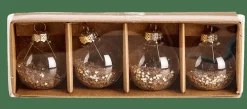 CASA GLANCY Porte-noms Set De 4 Transparent