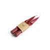 CASA GLOSSY Set De 2 Bougies Rouge Foncé