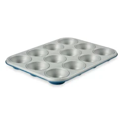 CASA GREENBAKE Moule à Pâtisserie Pour 12 Muffins Bleu