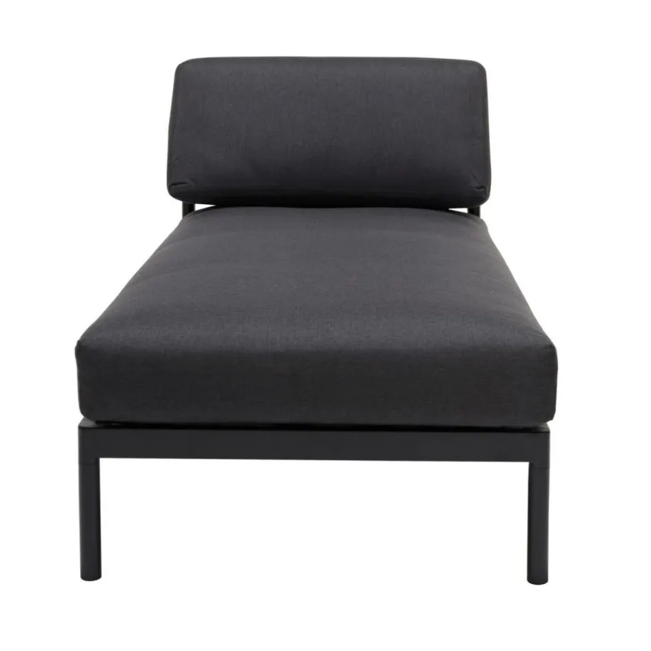 CASA HANNA Chaise Longue Teck Noir
