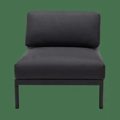 CASA HANNA Lounge Teck Fauteuil Noir