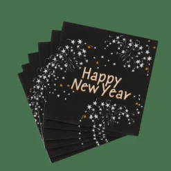 CASA HAPPY NY Set De 20 Serviettes Vert