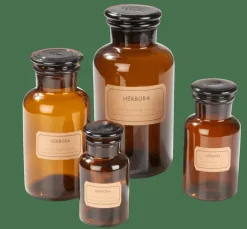 CASA HERBORA Pot à Provisions 1 L Brun