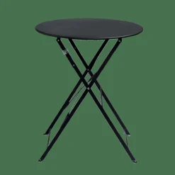 CASA IMPERIAL Table Pliante Rond Noir