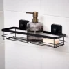 CASA INDUSTRIA Panier De Douche Avec Ventouses Noir