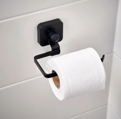 CASA INDUSTRIA Porte-rouleau WC Avec Ventouse Noir
