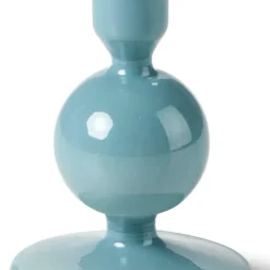 CASA ISA Bougeoir Opale Bleue Bleu