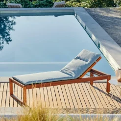 CASA ISLAND ECO Coussin De Jardin Chaise Longue Aqua