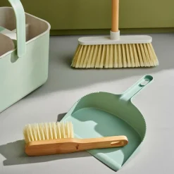 CASA JASMIN Pelle Et Balayette Vert, Naturel