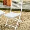 CASA JESSE Chaise Pliante Blanc, Beige