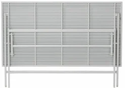 CASA JESSE Ensemble Bistrot Rectangulaire Blanc