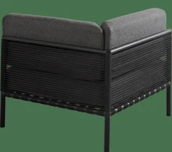 CASA JUMBO Fauteuil De Coin Noir
