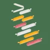 CASA KLIPPER Clips De Fermeture Set De 10 Mélange De Couleurs Gris, Jaune Foncé, Terre Cuite