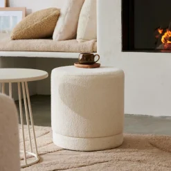 CASA LANCE Pouf Blanc
