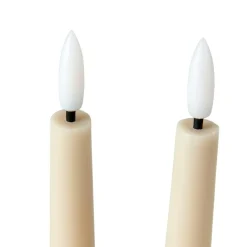 CASA LED Bougie Dîner Led Crème