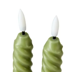 CASA LED Bougie Dîner Led Vert
