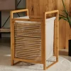 CASA LINOLUX BAMBOE Panier à Linge Naturel