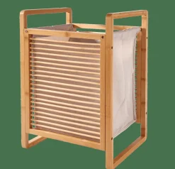 CASA LINOLUX BAMBOE Panier à Linge Naturel