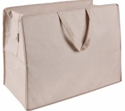 CASA LINOLUX Boîte De Rangement Avec Fermeture éclair Beige