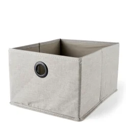 CASA LINOLUX Boîte De Rangement Avec Fermeture éclair Beige