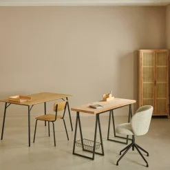CASA LINOLUX Boîte De Rangement Avec Couvercle Beige