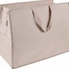 CASA LINOLUX Boîte De Rangement Avec Couvercle Beige
