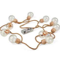 CASA LUMIERE Guirlande Lumineuse Transparent, Naturel
