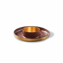 CASA LUZ Support Bougie Chauffe-plat Blanc
