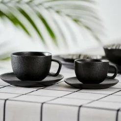 CASA MAGMA Tasse Et Soucoupe 20 CL Noir