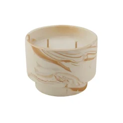 CASA MARBLE Bougies D'extérieur Blanc, Orange