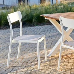 CASA MAVAS Chaise Empilable Blanc