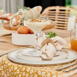 CASA MINERAL MARBLE Assiette Blanc