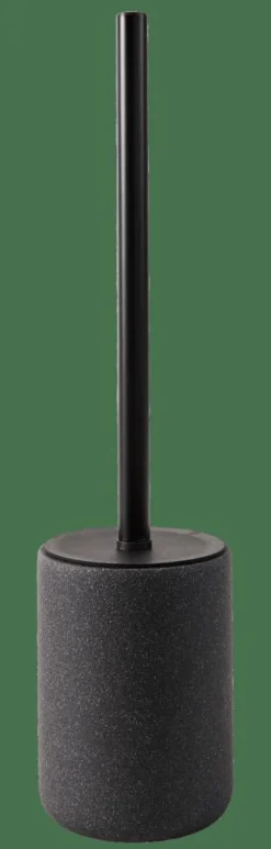CASA MOON Brosse WC Avec Support Noir, Gris Foncé