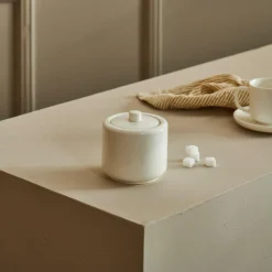 CASA MOON Sucrier Avec Couvercle Blanc