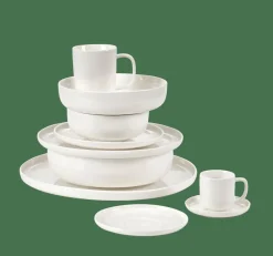 CASA MOON Tasse Et Soucoupe Expresso 9 CL Blanc