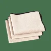 CASA MULTI Chiffon Microfibre Set De 3 Beige