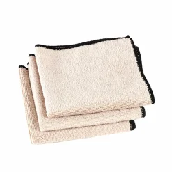 CASA MULTI Chiffon Microfibre Set De 3 Noir
