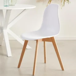 CASA NEW MATS Chaise De Salle à Manger Blanc