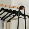 CASA NEW WOOD Cintres Set De 5 Noir