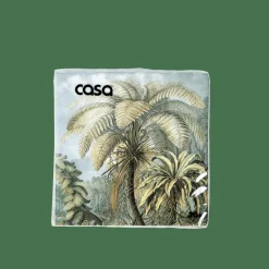 CASA PALMEN Set De 20 Serviettes Vert