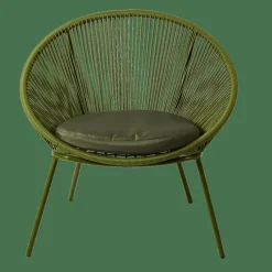 CASA PAPAYO Chaise Lounge Avec Coussin Vert