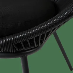 CASA PAPAYO Chaise Lounge Noir
