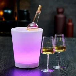 CASA PARTY Seau à Glace Avec Moodlight Blanc