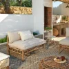 CASA PAULETTA ECO Coussin écolo Sable Beige