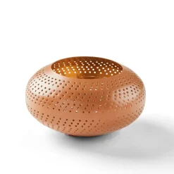 CASA PERFORATO Support Bougie Chauffe-plat Blanc