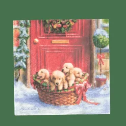 CASA PUPPIES Set De 20 Serviettes Multicolore