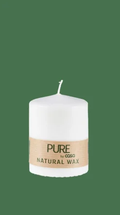 CASA PURE Bougie Cylindrique Blanc
