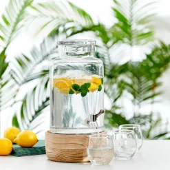 CASA PURI Réservoir à Boisson Avec Robinet 5,5 L Transparent