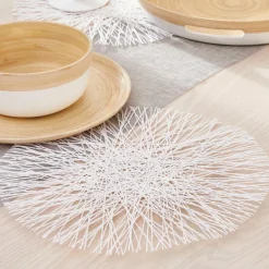CASA RAMI Set De Table Blanc