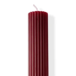 CASA RIB Bougie Côtelée Rouge